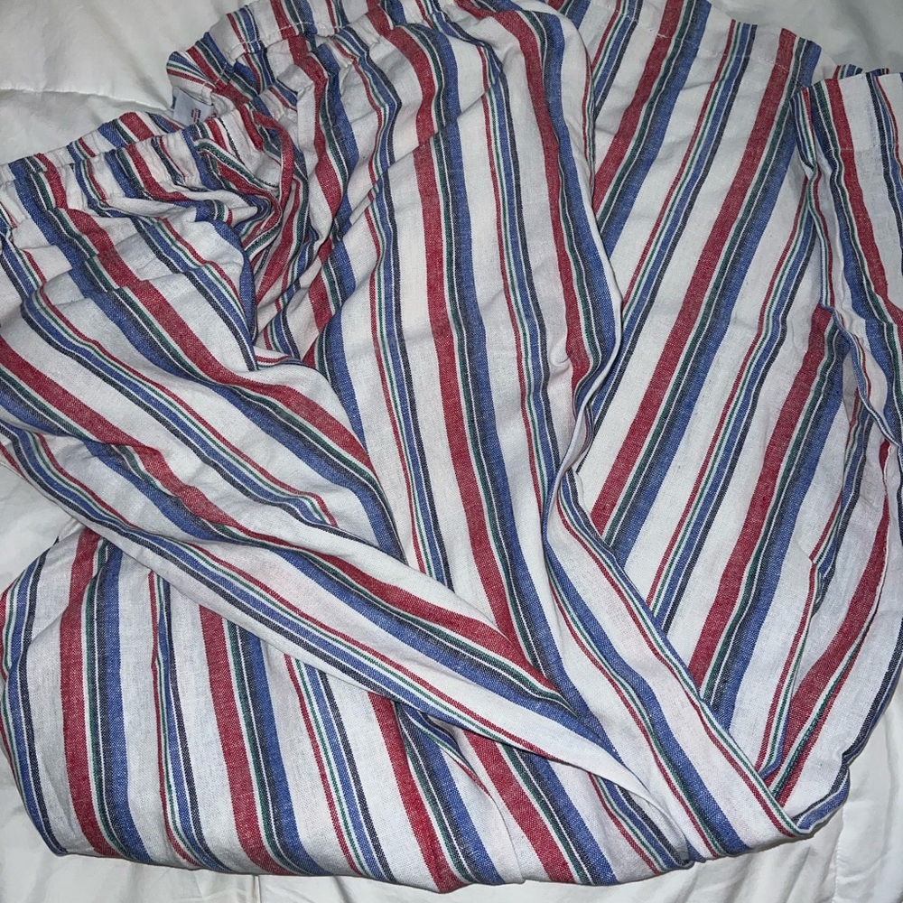 Old Navy Multicolor Striped Wide Leg Pants